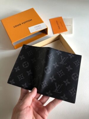 Louis Vuitton Replica Monogram Eclipse Canvas Passport Cover M64501