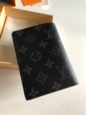 Louis Vuitton Replica Monogram Eclipse Canvas Passport Cover M64501