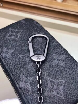 Louis Vuitton Replica Monogram Eclipse Canvas Pochette Cle Key Pouch M62650