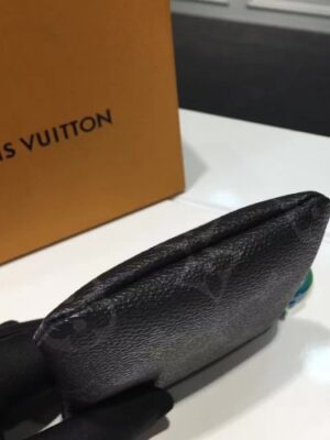 Louis Vuitton Replica Monogram Eclipse Coated Canvas Small Purse M64432 2017