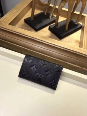 Louis Vuitton Replica Monogram Empreinte 6 Key Holder M64421 Black