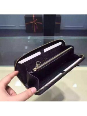 Louis Vuitton Replica Monogram Empreinte Clemence Wallet Black