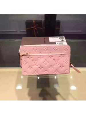 Louis Vuitton Replica Monogram Empreinte Clemence Wallet Pink