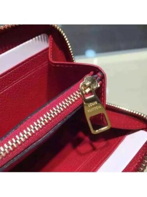 Louis Vuitton Replica Monogram Empreinte Clemence Wallet Red