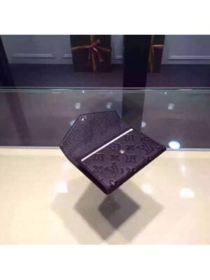 Louis Vuitton Replica Monogram Empreinte Compact Curieuse Wallet Black