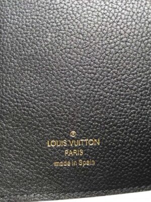 Louis Vuitton Replica Monogram Empreinte Compact Curieuse Wallet Black