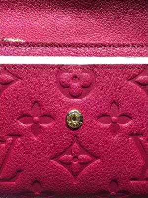 Louis Vuitton Replica Monogram Empreinte Compact Curieuse Wallet Rosy