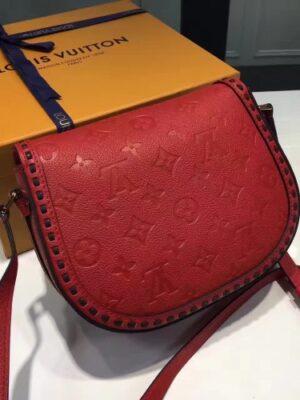 Louis Vuitton Replica Monogram Empreinte Junot Bag M43144 Cerise 2017