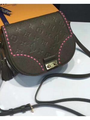 Louis Vuitton Replica Monogram Empreinte Junot Bag M43146 Rose Kaki 2017