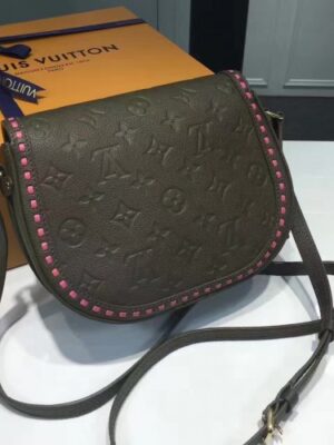 Louis Vuitton Replica Monogram Empreinte Junot Bag M43146 Rose Kaki 2017