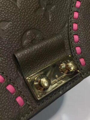 Louis Vuitton Replica Monogram Empreinte Junot Bag M43146 Rose Kaki 2017