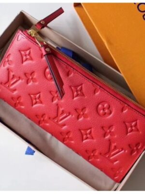 Louis Vuitton Replica Monogram Empreinte Leather Adèle Wallet M62529 Red