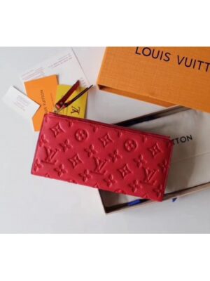 Louis Vuitton Replica Monogram Empreinte Leather Adèle Wallet M62529 Red