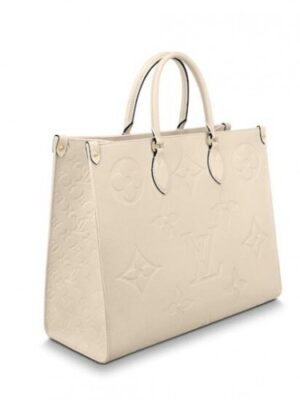 Louis Vuitton Replica Monogram Empreinte Onthego Tote Bag GM Creme M45081