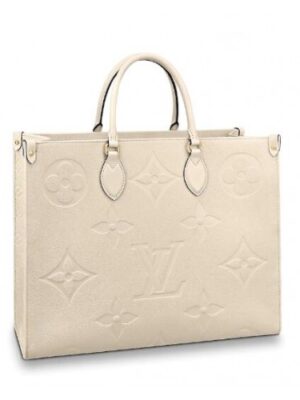 Louis Vuitton Replica Monogram Empreinte Onthego Tote Bag GM Creme M45081