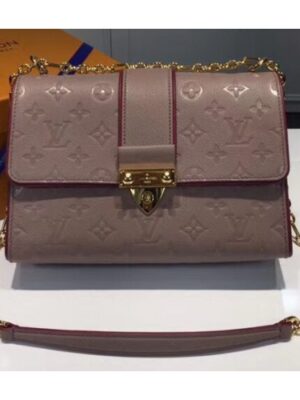 Louis Vuitton Replica Monogram Empreinte Saint Sulpice PM Bag M43395 Taupe Glace 2018