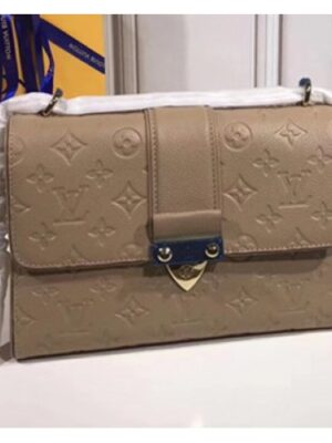 Louis Vuitton Replica Monogram Empreinte Saint Sulpice PM Bag M44249 Papyrus 2018