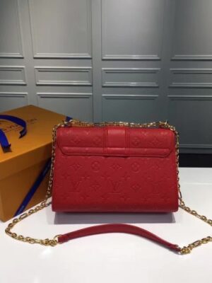 Louis Vuitton Replica Monogram Empreinte Saint Sulpice PM Shoulder Bag M43392 Red 2017