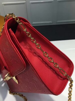 Louis Vuitton Replica Monogram Empreinte Saint Sulpice PM Shoulder Bag M43392 Red 2017