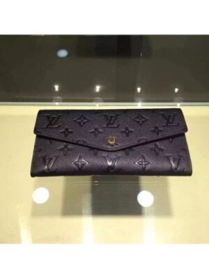 Louis Vuitton Replica Monogram Empreinte Sarah Wallet Black