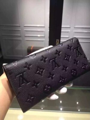 Louis Vuitton Replica Monogram Empreinte Sarah Wallet Black