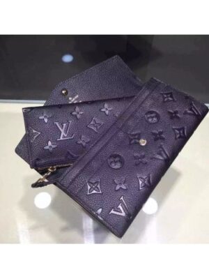 Louis Vuitton Replica Monogram Empreinte Sarah Wallet Black