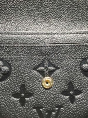 Louis Vuitton Replica Monogram Empreinte Sarah Wallet Black