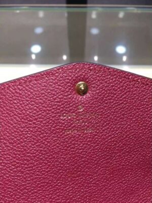 Louis Vuitton Replica Monogram Empreinte Sarah Wallet Fuchsia