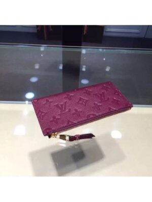 Louis Vuitton Replica Monogram Empreinte Sarah Wallet Fuchsia