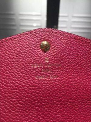 Louis Vuitton Replica Monogram Empreinte Sarah Wallet Rosy