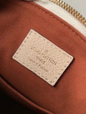 Louis Vuitton Replica Monogram Empreinte Speedy Bandouliere 20 Bag Creme Caramel 2019