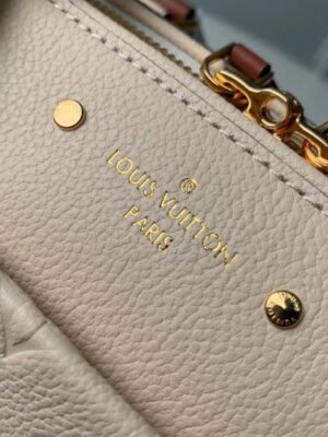 Louis Vuitton Replica Monogram Empreinte Speedy Bandouliere 25 Bag M44736 Creme Caramel 2019