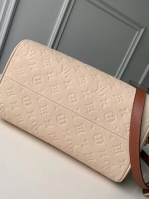 Louis Vuitton Replica Monogram Empreinte Speedy Bandouliere 25 Bag M44736 Creme Caramel 2019