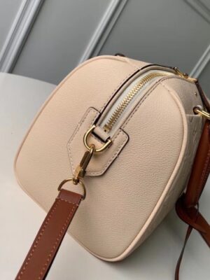 Louis Vuitton Replica Monogram Empreinte Speedy Bandouliere 30 Bag Creme Caramel 2019