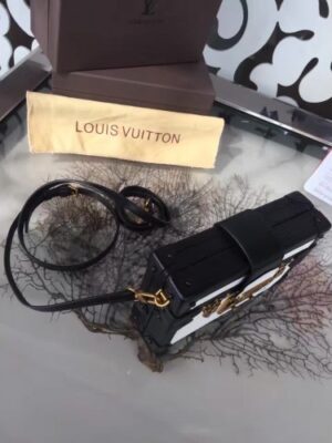 Louis Vuitton Replica Monogram Epi Leather Petite Mealle Bag M50015 White/Black (GS-7021503)