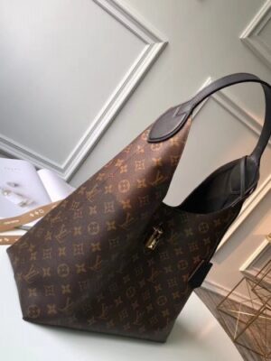 Louis Vuitton Replica Monogram Flower Padlock Hobo Bag M43545 Noir 2018