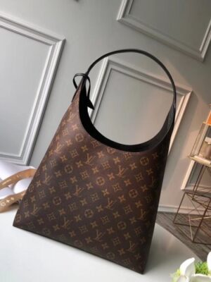 Louis Vuitton Replica Monogram Flower Padlock Hobo Bag M43545 Noir 2018