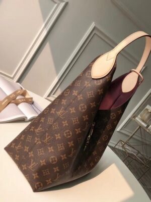 Louis Vuitton Replica Monogram Flower Padlock Hobo Bag M43546 Beige 2018