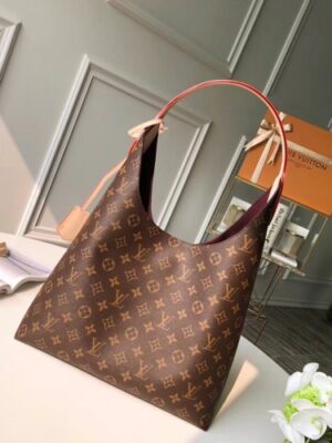 Louis Vuitton Replica Monogram Flower Padlock Hobo Bag M43546 Beige 2018