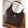 Louis Vuitton Replica Monogram Flower Padlock Hobo Bag M43547 Bordeaux 2018