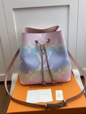 Louis Vuitton Replica Monogram Giant Canvas LV Replica Escale NéoNoé Bucket Bag M45124 Pastel Pink