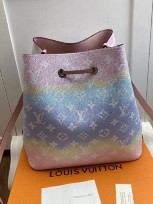 Louis Vuitton Replica Monogram Giant Canvas LV Replica Escale NéoNoé Bucket Bag M45124 Pastel Pink