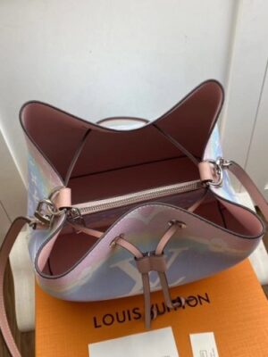 Louis Vuitton Replica Monogram Giant Canvas LV Replica Escale NéoNoé Bucket Bag M45124 Pastel Pink