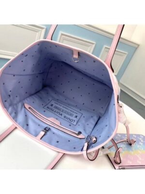 Louis Vuitton Replica Monogram Giant Canvas LV Replica Escale Neverfull MM Tote Bag M45270 Pastel Pink