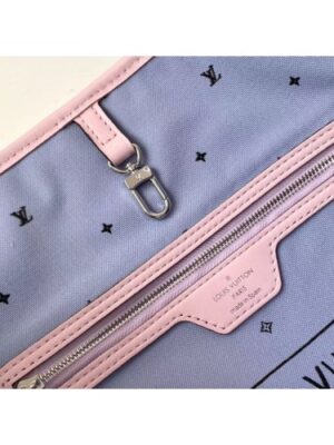 Louis Vuitton Replica Monogram Giant Canvas LV Replica Escale Neverfull MM Tote Bag M45270 Pastel Pink