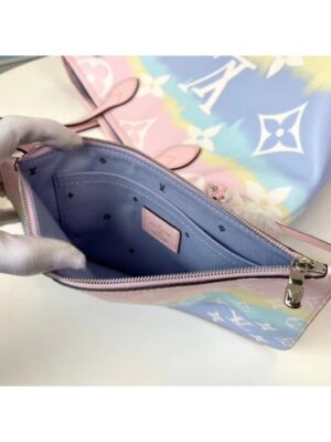 Louis Vuitton Replica Monogram Giant Canvas LV Replica Escale Neverfull MM Tote Bag M45270 Pastel Pink