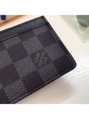 Louis Vuitton Replica Monogram Graphite Canvas Card Holder M60703