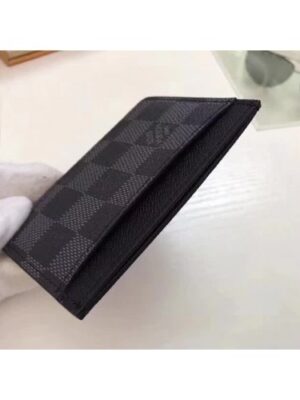 Louis Vuitton Replica Monogram Graphite Canvas Card Holder M60703