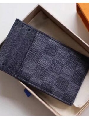 Louis Vuitton Replica Monogram Graphite Canvas Coin Card Holder M62666