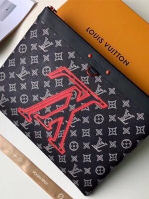 Louis Vuitton Replica Monogram Ink Canvas Danube Pochette Apollo Bag M62905 2018